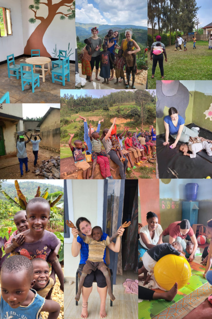 Bildausschnitte der Kinder aus Ruanda.