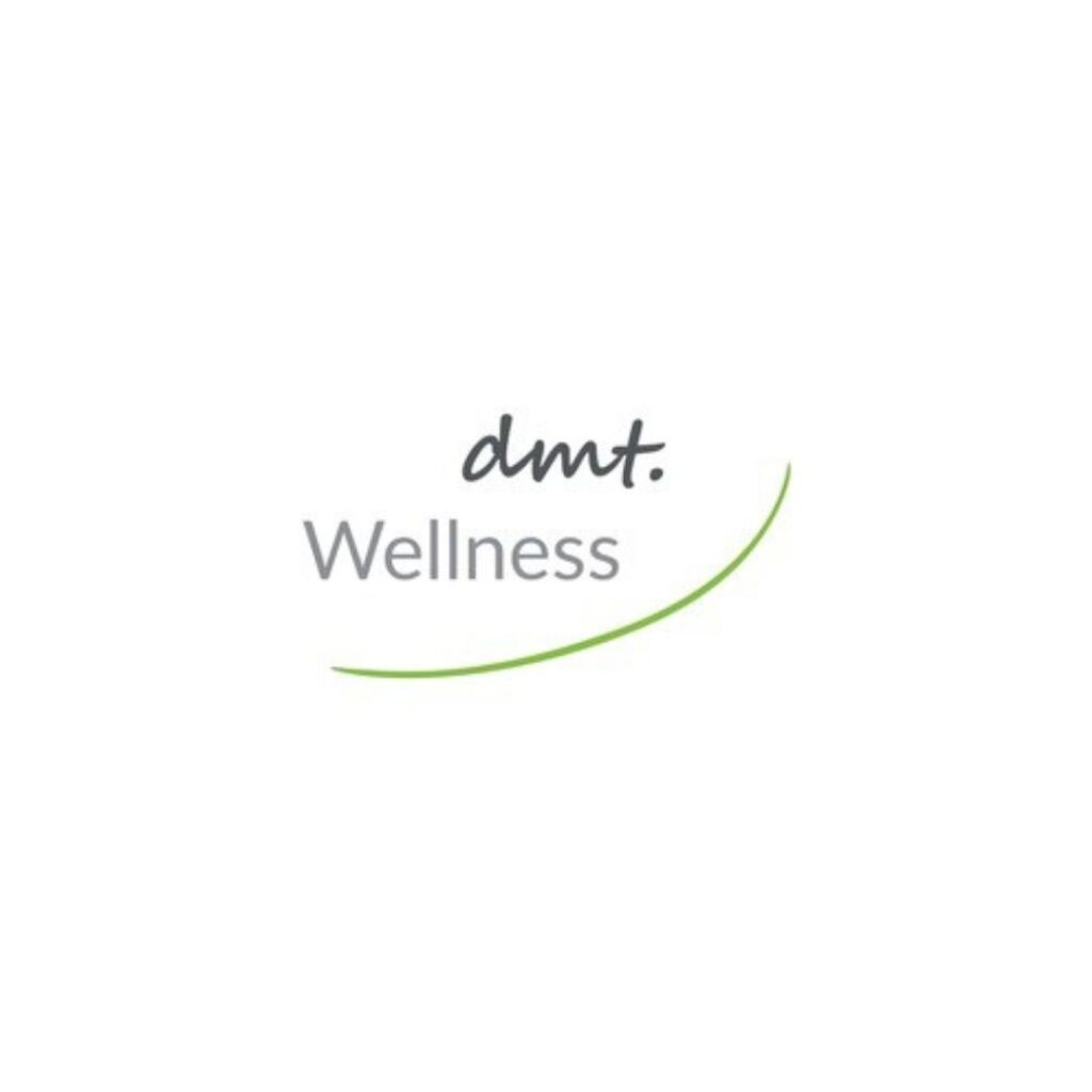 Man sieht das dmt. Wellness Logo.